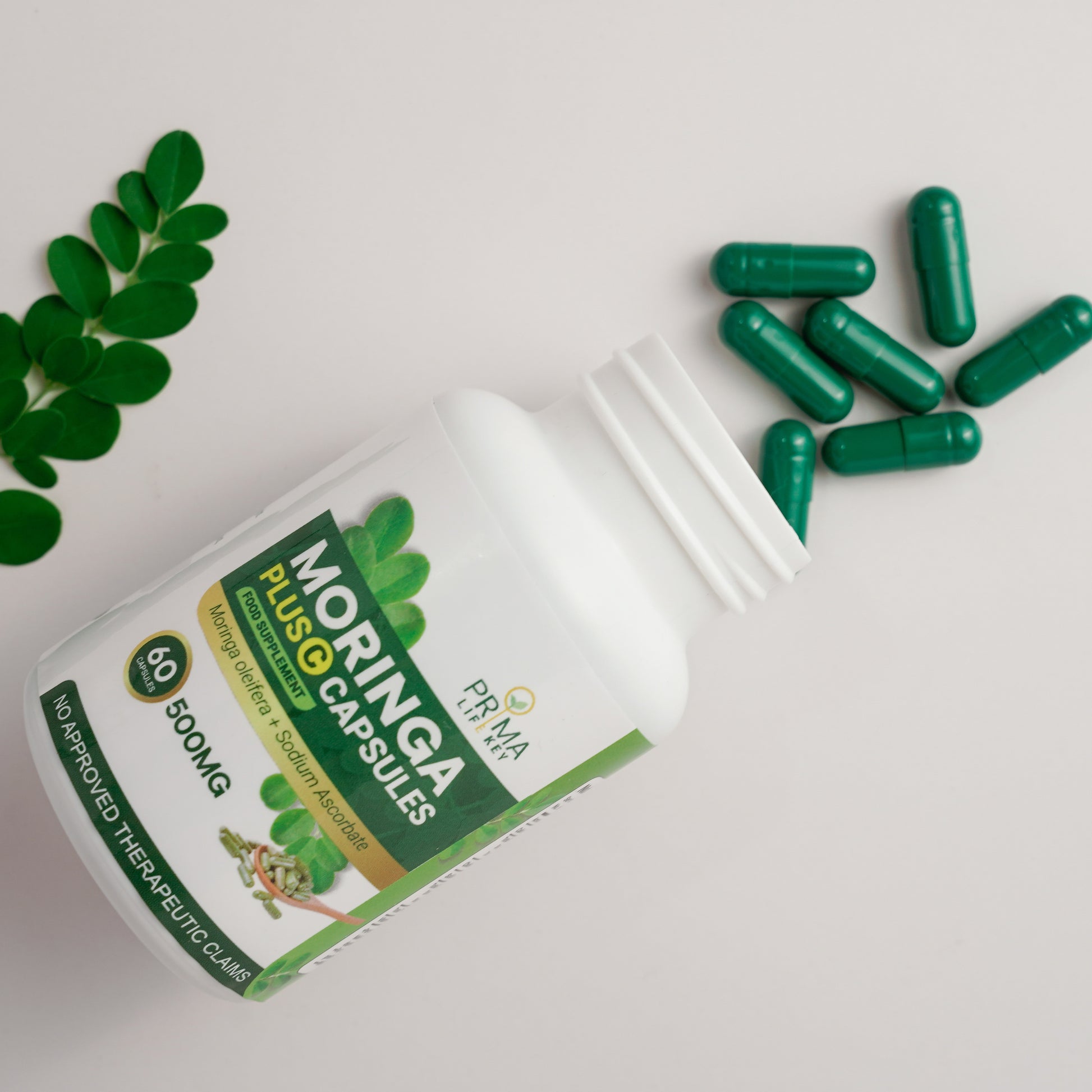 Moringa with sodium ascorbate - Moringa Plus C 20% OFF Malungay capsules anti stress hero shot