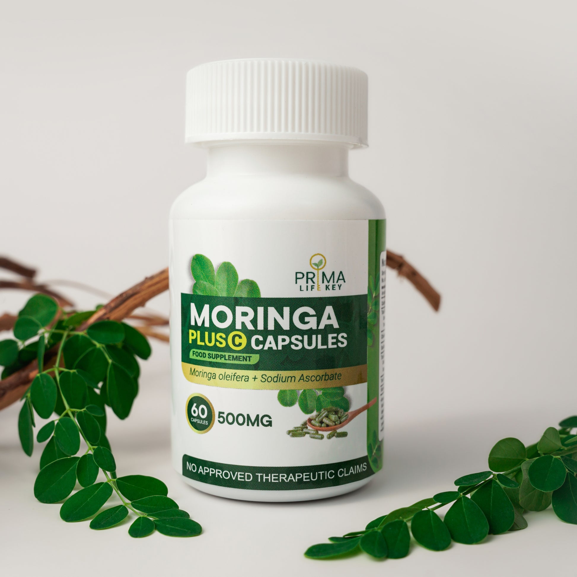 Moringa with sodium ascorbate - Moringa Plus C 20% OFF Malungay capsules anti stress hero shot